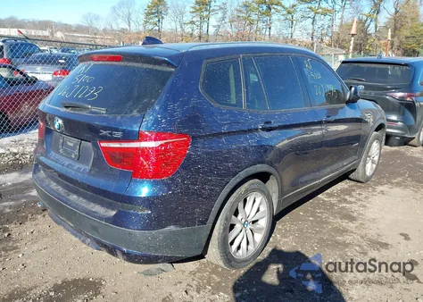 2014 BMW X3 xDrive28I из США, поврежденный, VIN 5UXWX9C55E0D39055